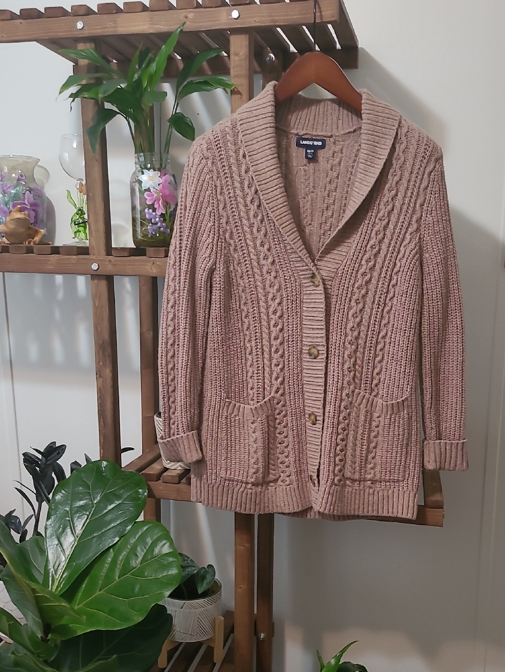 Land's End Wool Blend Cardigan